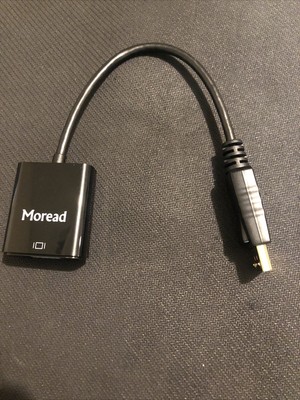 Moread HDMI to VGA, Gold-Plated HDMI to VGA Adapter (Male to Female)