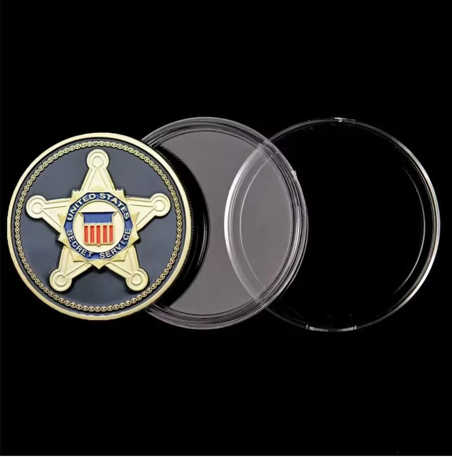 US Secret Service Police Collector Challenge COIN Gedenk Münze Badge Abzeichen