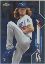 2020 Topps Chrome Dustin May Rookie Los Angeles Dodgers RC #176