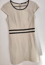 Betty Berclay Ivory Minimalist Structured Office Dress