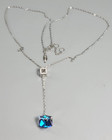 Cryslove Sterling Silver Necklace Chain And Pendant Lariat Slide 20"