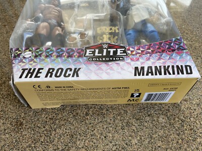 The ROCK and MANKIND WWE Mattel Elite Collection Set Rock 'n' Sock