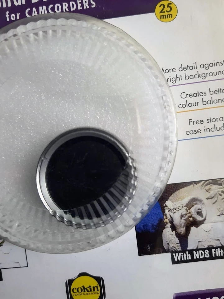 Genuine Cokin 25mm ND8 Neutral Dentisy Lens Filter ND-8 ND 8 Glass Filter 25 mm - Image 2 of 4