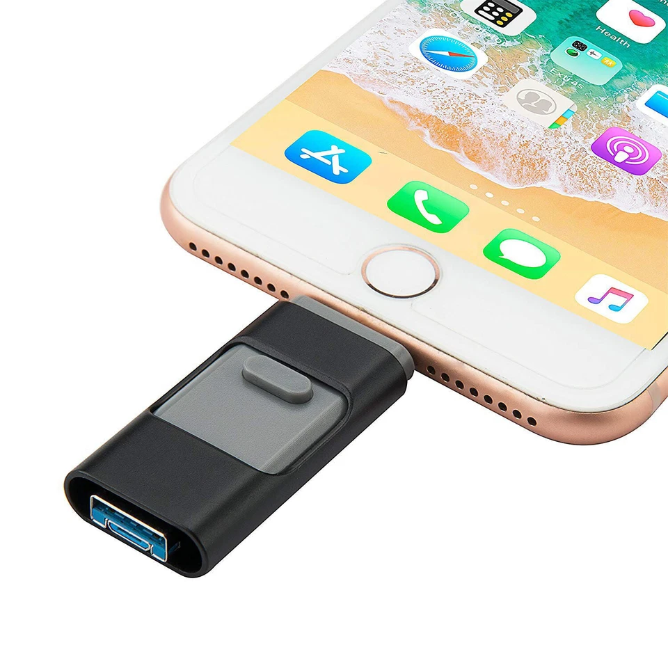 1TB 2TB 256GB USB 3.0 Flash Drive Disk Storage Memory Stick For iPhone iPad IOS - Image 4 of 4
