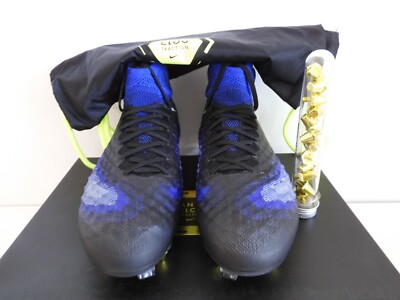 Nike Magista Obra II Sg Pro Ac Anti Clog Black-Blue Sz 8 Rare