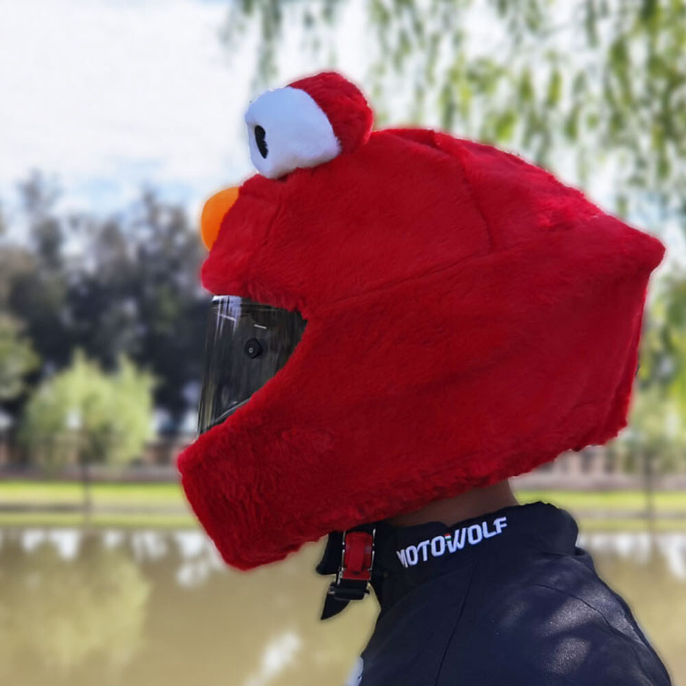 Motorhelm , Pluche Volledige Gezicht Helm Beschermhoes Motorbike Gepersonaliseerde