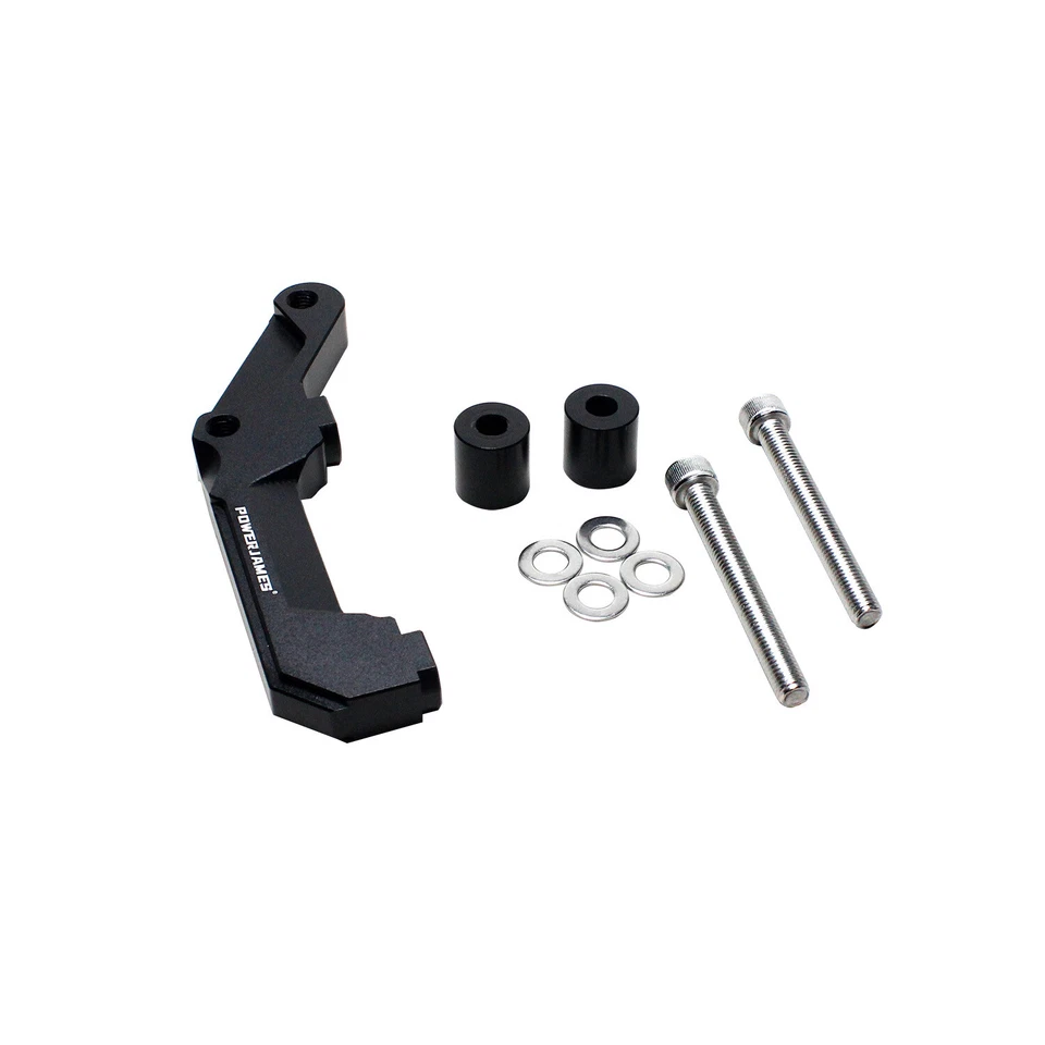 Black 108mm Front Brake Caliper Bracket for Harley 2000-17 Dyna Street Bob FXDC - Изображение 4 из 4