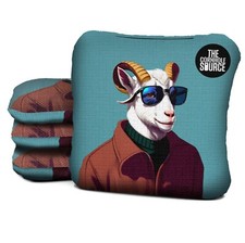 Professional Cornhole Bags  Laser Cut - CNC Sewn  Slick and Stick - Set of 4