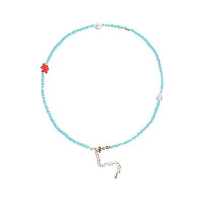  Blumenperlenkette Kind Kinder-Schlüsselbein-Halskette Mädchen Schmuck