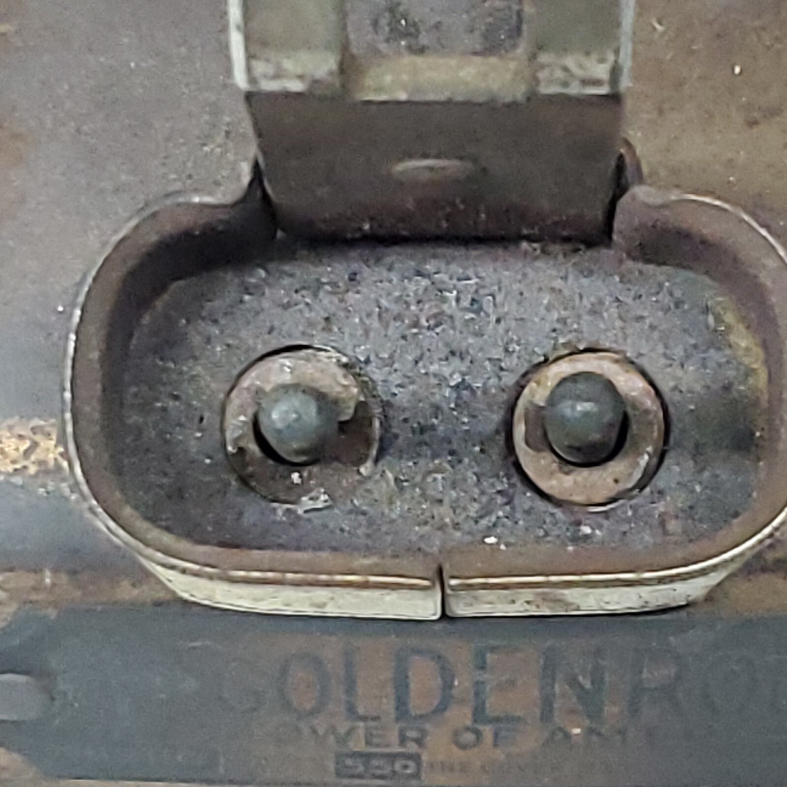 Antique Goldenrod Collectible Vtg Electric Clothes Iron Dover Mfg Company Ohio