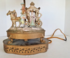 ANTIQUE CINDERELLA LAMP Horse Coach Carriage Ball Victorian Princess Nightlight — photo 2
