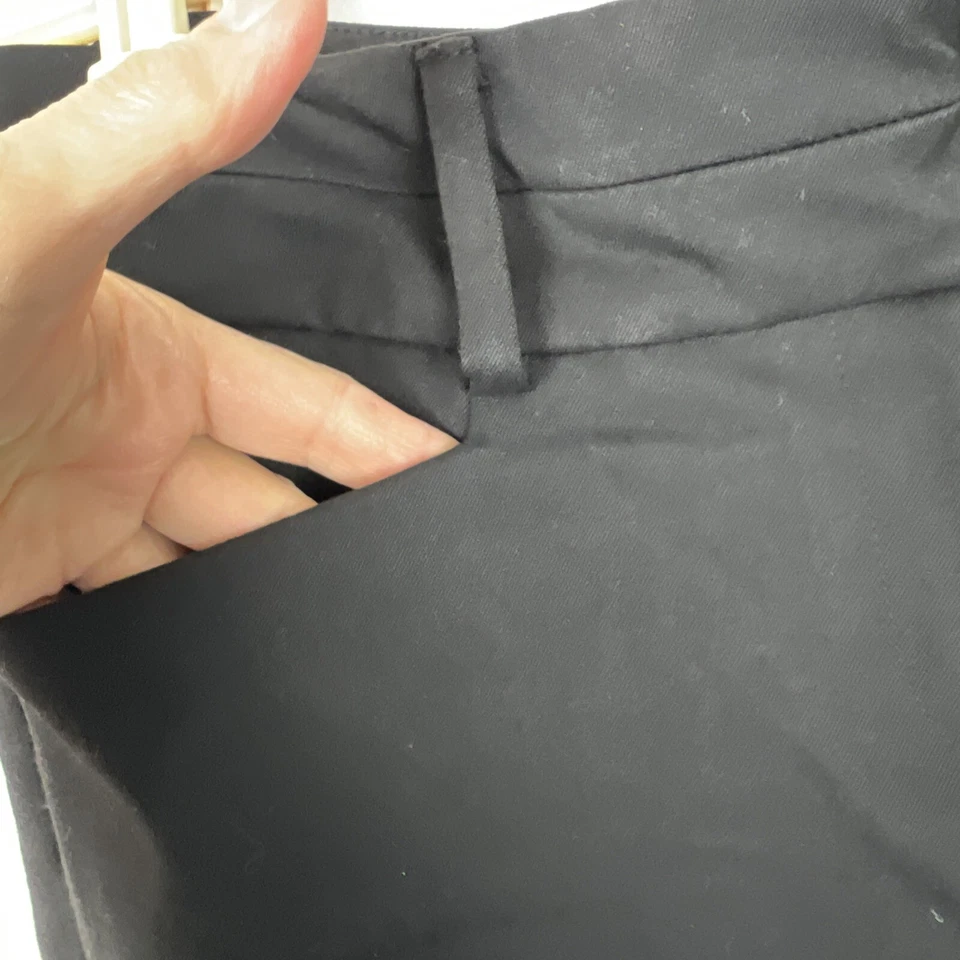 Shorts femininos 7th Avenue coleção de ternos preto algemado tamanho 4 bolsos - Imagem 2 de 4