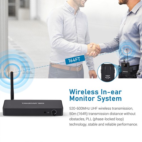 TAKSTAR WPM-300 UHF Wireless in-Ear Monitor System Transmitter Receiver 50m F4T9 - Picture 10 of 17