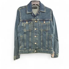 Asos Design Regular Denim Trucker Jacket Mid Wash Blue XS New QZ