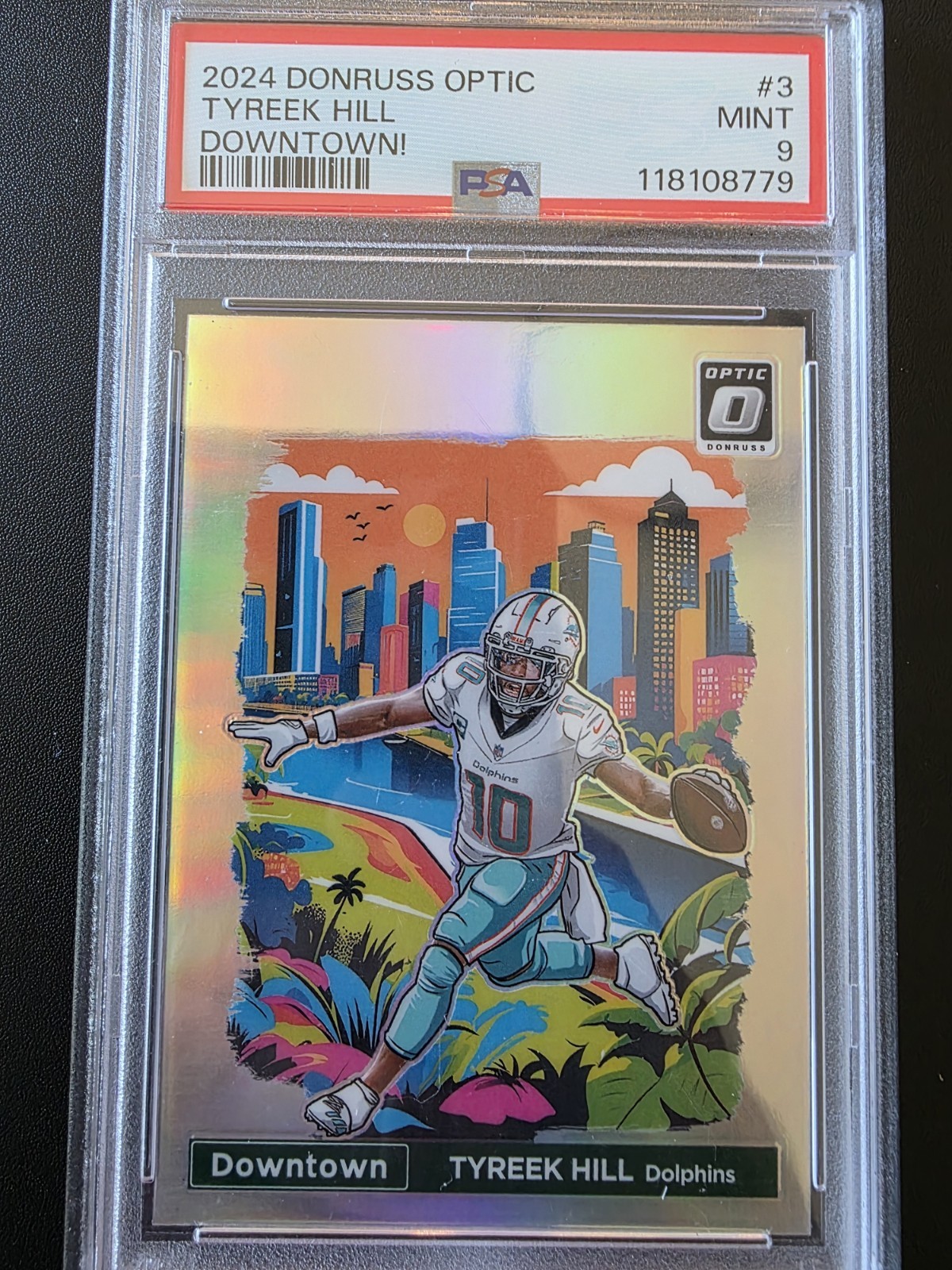 2024 Tyreek Hill Donruss Downtown PSA 9 🔥 🔥🔥🔥🔥