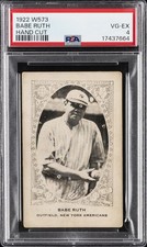 1922 W573 HAND CUT BABE RUTH PSA 4