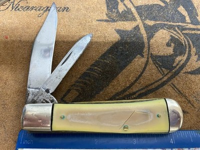 Case XX 3299 1/2 Jack Knife, 1940-1964, Yellow Composite Handles