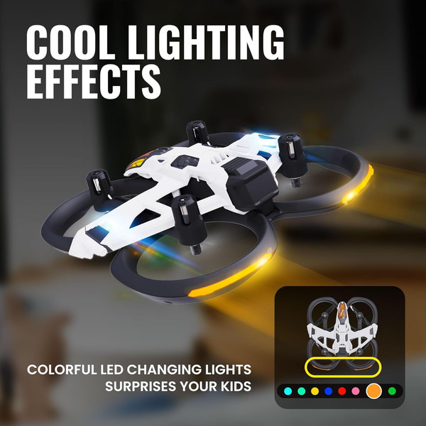 Alternate view of Mach 500 Tiny Drones Kids, Mini Micro Nano Indoor Quadcopter Age 8-12