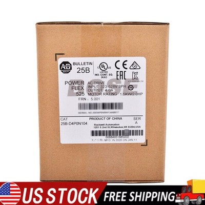 AB25B-D4P0N104 NEW AB 25B-D4P0N104 PowerFlex 525 1.5kW 2Hp AC Drive USA！