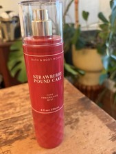 BATH  BODY WORKS STRAWBERRY POUND CAKE FRAGRANCE BODY MIST SPRAY 8 FL OZ