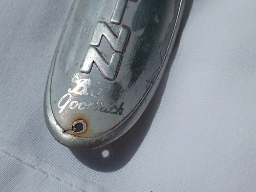 ---Schwinn BF Goodrich aluminum bicycle head badge - Picture 3 of 7