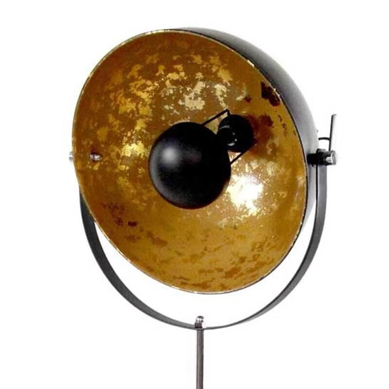 LAMPADA A PIANTANA INDUSTRIAL RICHIUDIBILE E REGOLABILE 55 X 40 X 160 CM GOLD - Immagine 2 di 2