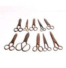 Vintage Iron Rustic Scissors Original Old Fine Hand Crafted