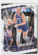 2025 Panini Prizm WNBA #109 Dorka Juhasz White Seismic Prizms