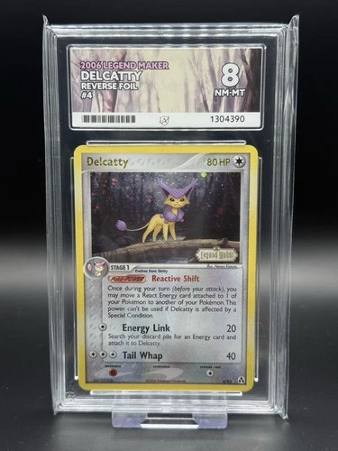 Delcatty 4/92 Reverse Foil Stamped EX Legend Maker Ace 8 Near Mint Pokemon Card