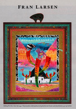 1990 FRAN LARSEN ART EXHIBIT AD SEEKING HER BEAR CLAN SELF, GALLERY PRINT AD