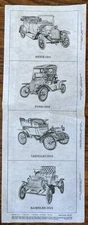 Tri-Chem Un-Painted Pictures For Painting #0808 Antique Cars Rambler, Ford