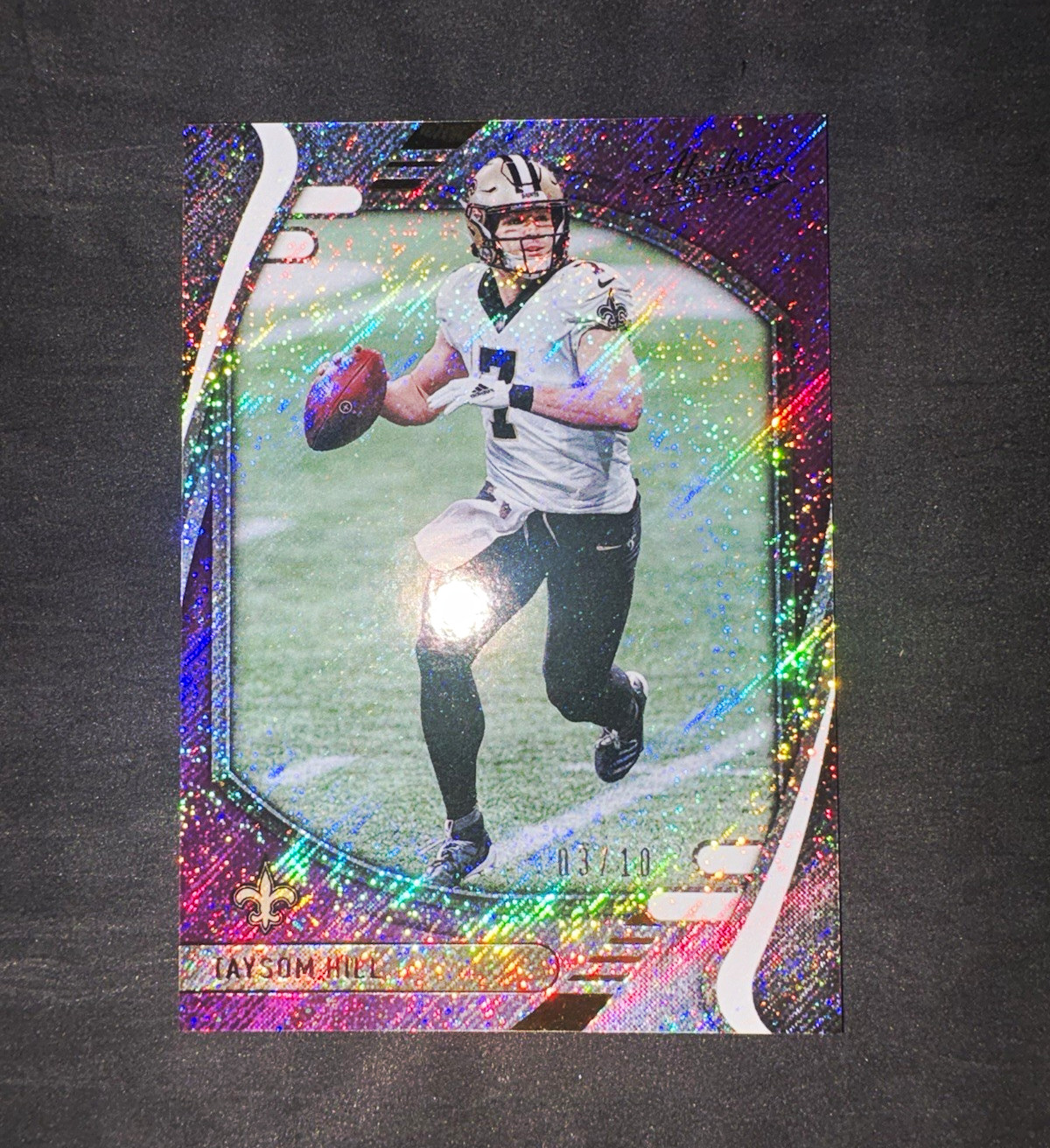 Panini 2021 Absolute Taysom Hill New Orleans Saints #68 Serial Numbered /10