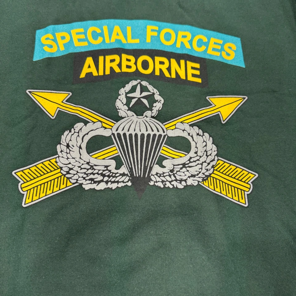 Sudadera de Colección Fuerzas Especiales Aerotransportada M Boinas Verdes Ejército de Estados Unidos Militar Veterinario Para Hombres Foto 4 de 4