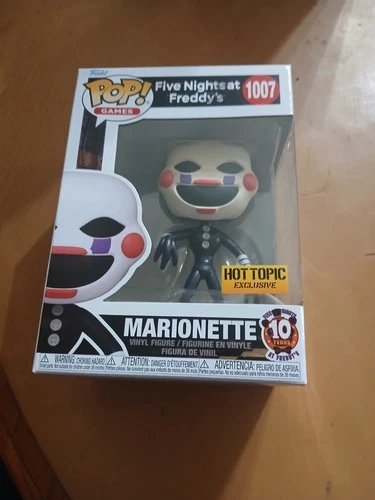 Funko Pop Games #1007 Marionette FNAF Five Nights At Freddy's 10 Years Hot Topic