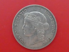 Schweiz, 5 Franken, Helvetica, 1890, Silber, original