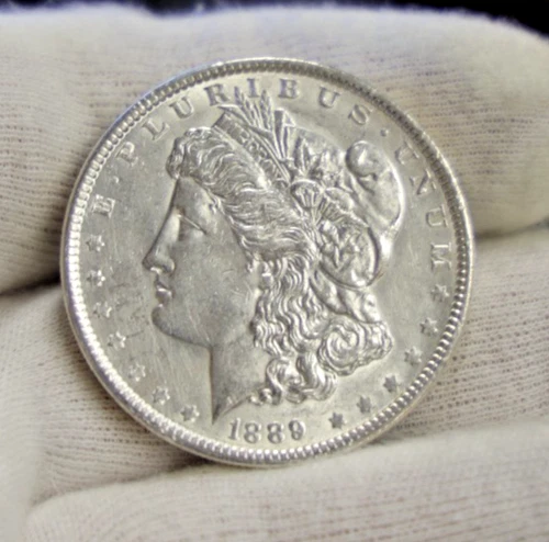 1889 US Morgan Silver Dollars AU+ (Cleaned)
