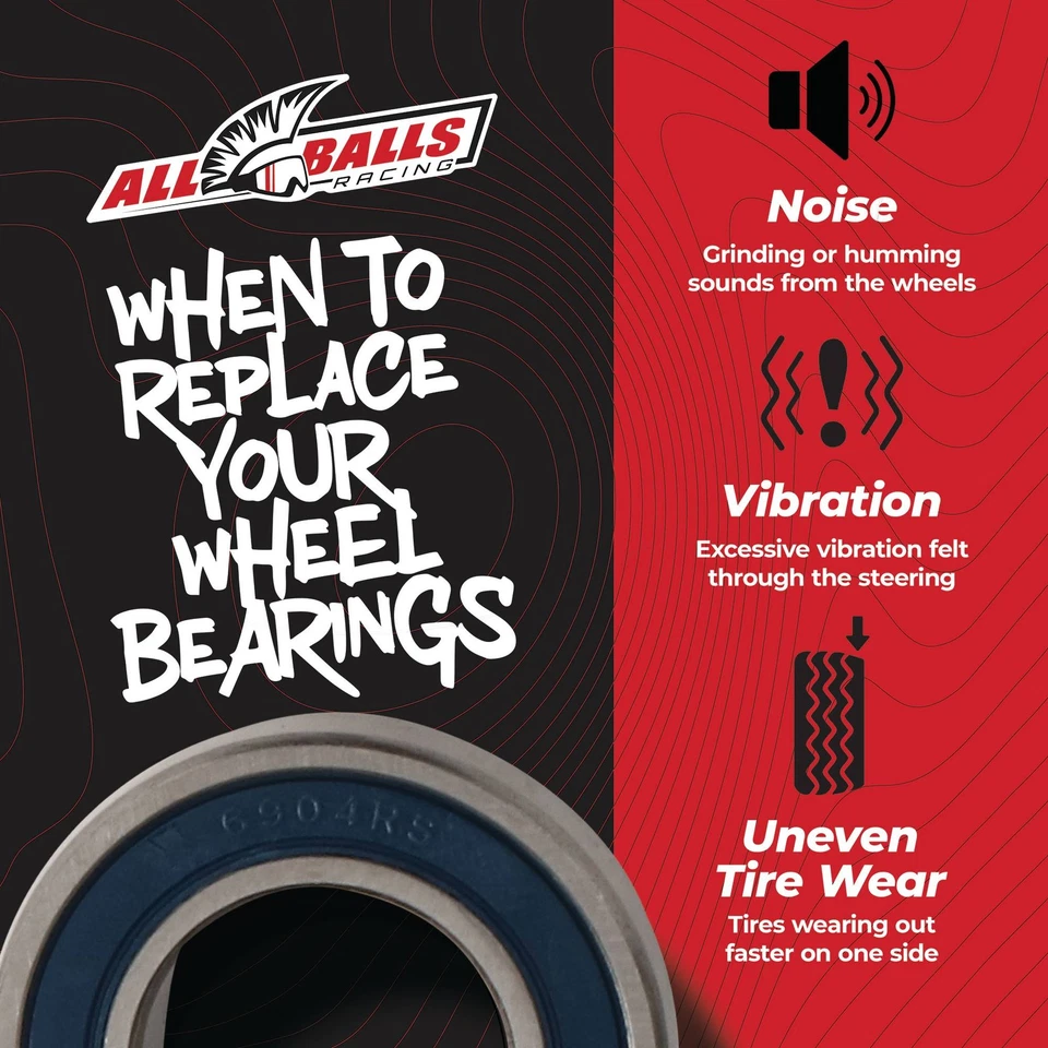 All Balls Front Wheel Bearing Kit 25-1753 For Suzuki DRZ400S 17 - Image 3 of 4