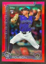 2025 Topps Update Red Rainbow Foil #US124 Ryan Rolison RC /5