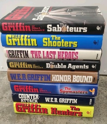 W. E. B. Griffin & Butterworth Lot of 8 Hardcover Books