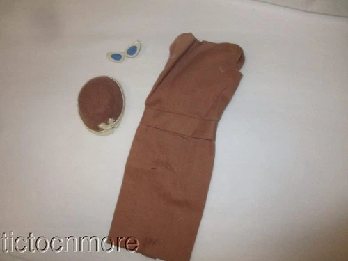 VINTAGE BARBIE DOLL FASHION CLOTHES #937 SORORITY MEETING DRESS HAT SUNGLASSES
