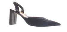 Franco Sarto Womens Glenis Black Slingbacks Size 8.5 (7827297)