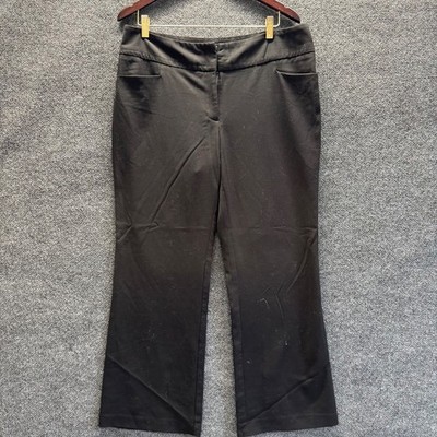 Apt. 9 Curvy Fit Women's Dress Pants - Black - Size 14 - Missing Eye Hook