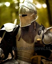 Medieval Barbuta Knight Full Suit of Armor – Crusader Barbuta Armor Costume –