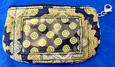 Vera Bradley Coin Purse Zip Pouch Wallet Cambridge Floral Small Bag **READ**