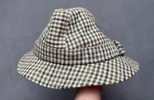 Vintage Kangol Wool Blend Fedora Hat Size L Brown