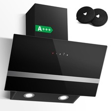 SNDOAS 60cm Angled Cooker Hood 400 m³/h A+++ Range Hood 3 Speed Touch Control 