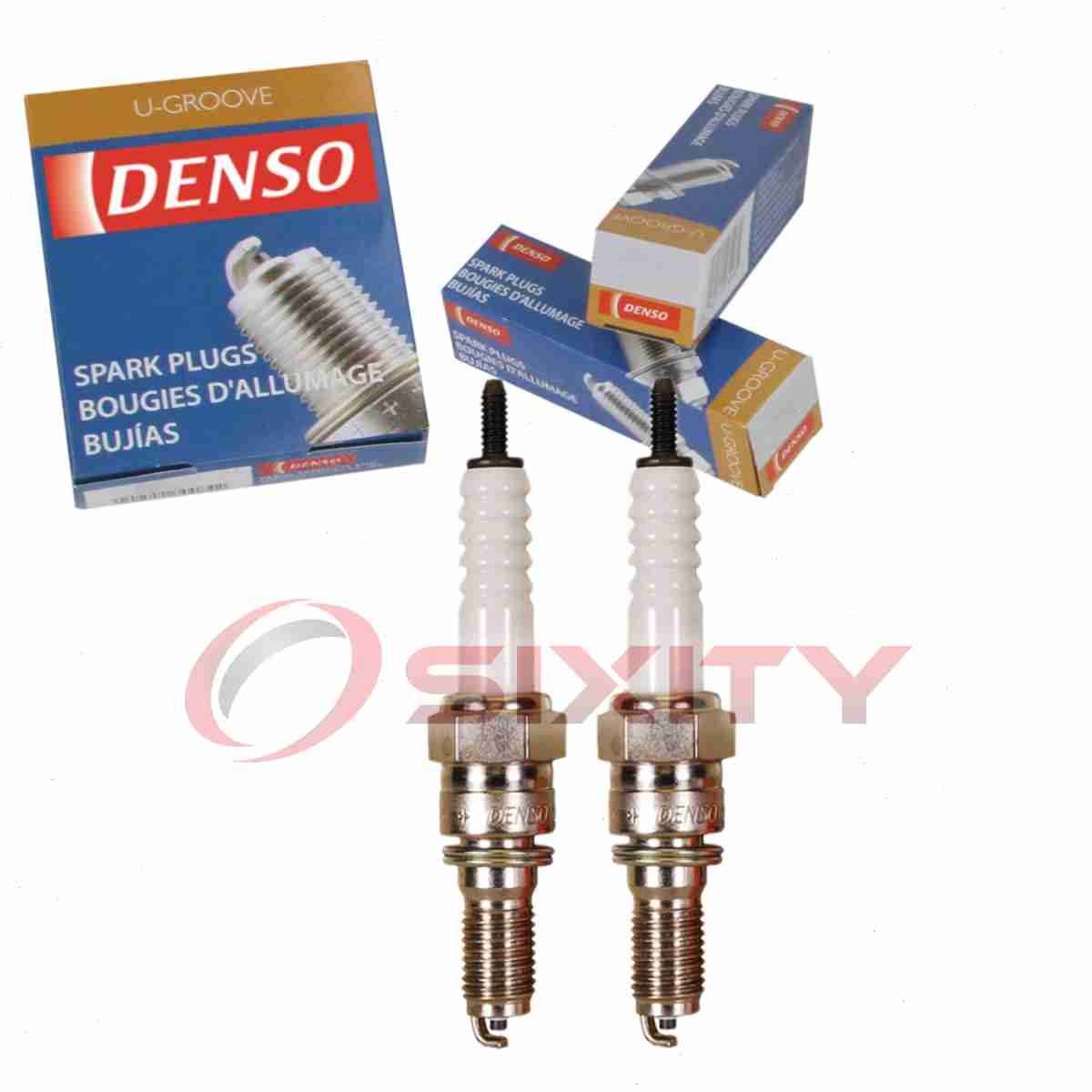 2 pc DENSO 4127 Standard U-Groove Spark Plugs for U24FER9 7473 5666 Ignition vb