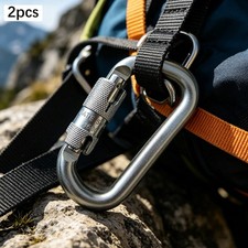 45KN Schwerlast legierter Stahl automatisch verriegelnder Kletterkarabiner