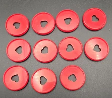 Happy Planner Hearts Expander Discs/RED/Size 1  1/4" in/11 Pcs/Medium