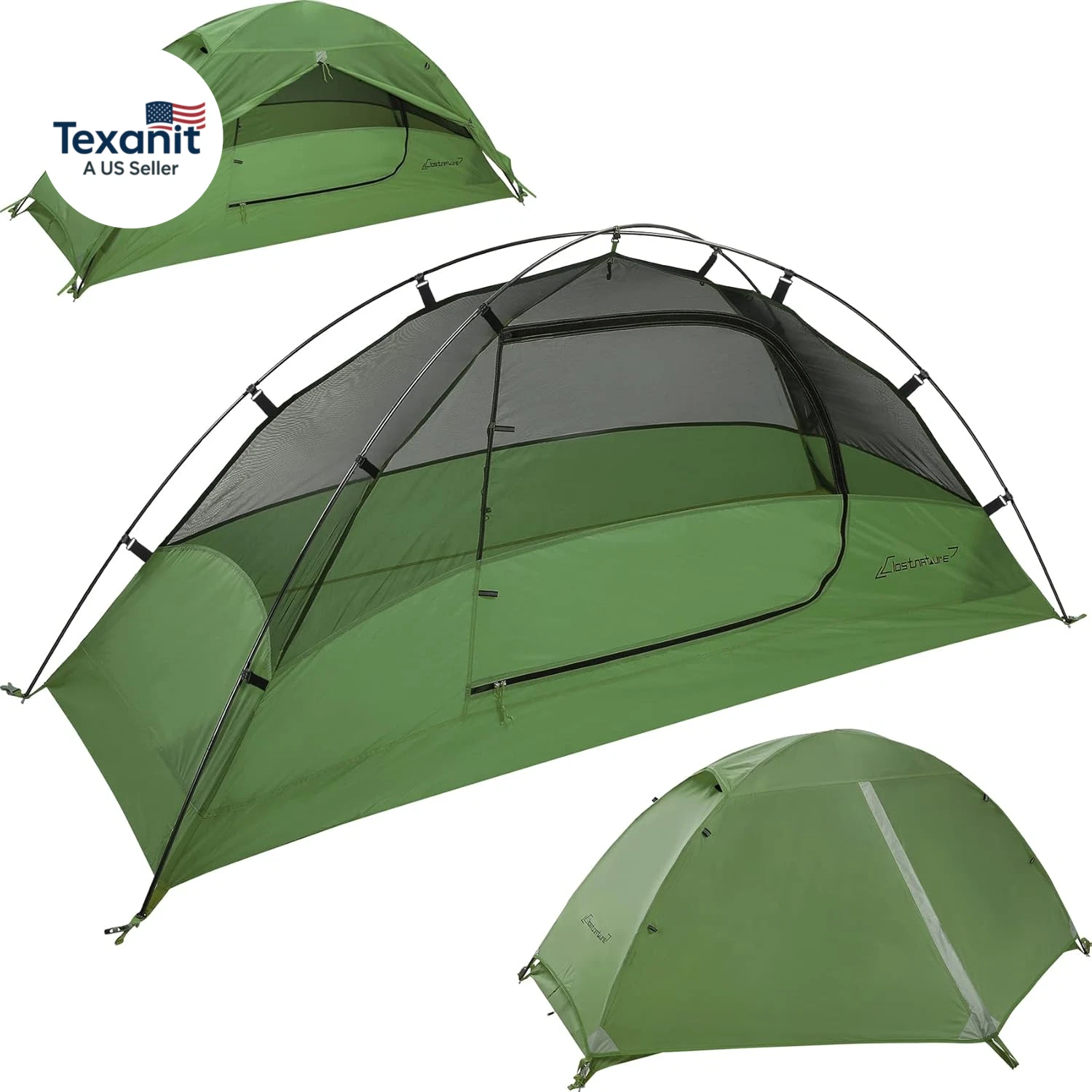 Lightweight Tent for Backpacking - 1/2/3/4 Person Ultralight Backpacking Tent, W